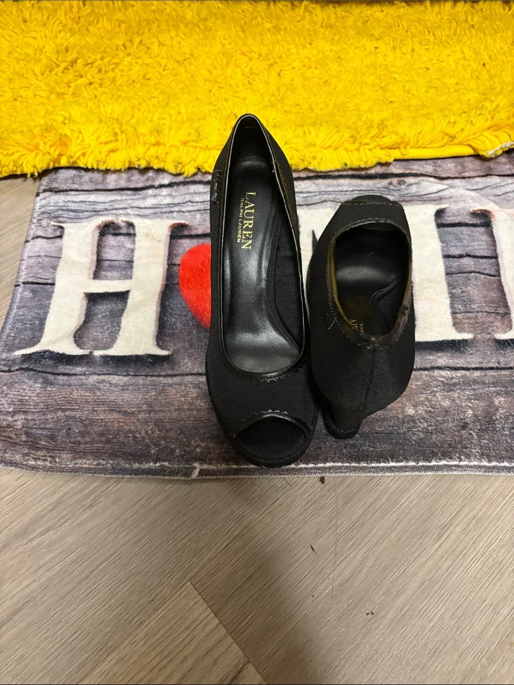 3 inch RRL very comfortable dress wedge shoes